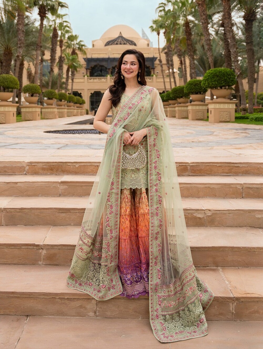 Faiza Saqlain- Eldira - Embroidered Lawn Suit - Garaara With Embroidered Duppata - Picture 3 of 3